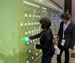 Attendees use Poken at this week's UFL Annual Congress in South Africa.